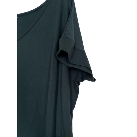 EUC Women's Zenana Outfitters Maxi Dress XL Green V-Neck Short Sleeve w/pockets - Picture 3 of 7